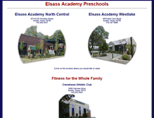 Tablet Screenshot of elsassacademypreschools.com